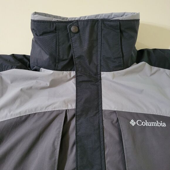 Columbia Men's Gray Black Waterproof Lined Jacket - Picture 7 of 16